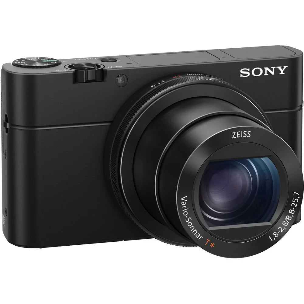 Sony cyber-shot dsc-rx100 iv camera dscrx100m4/b with soft bag, 64gb memory card, card reader , plus essential accessories