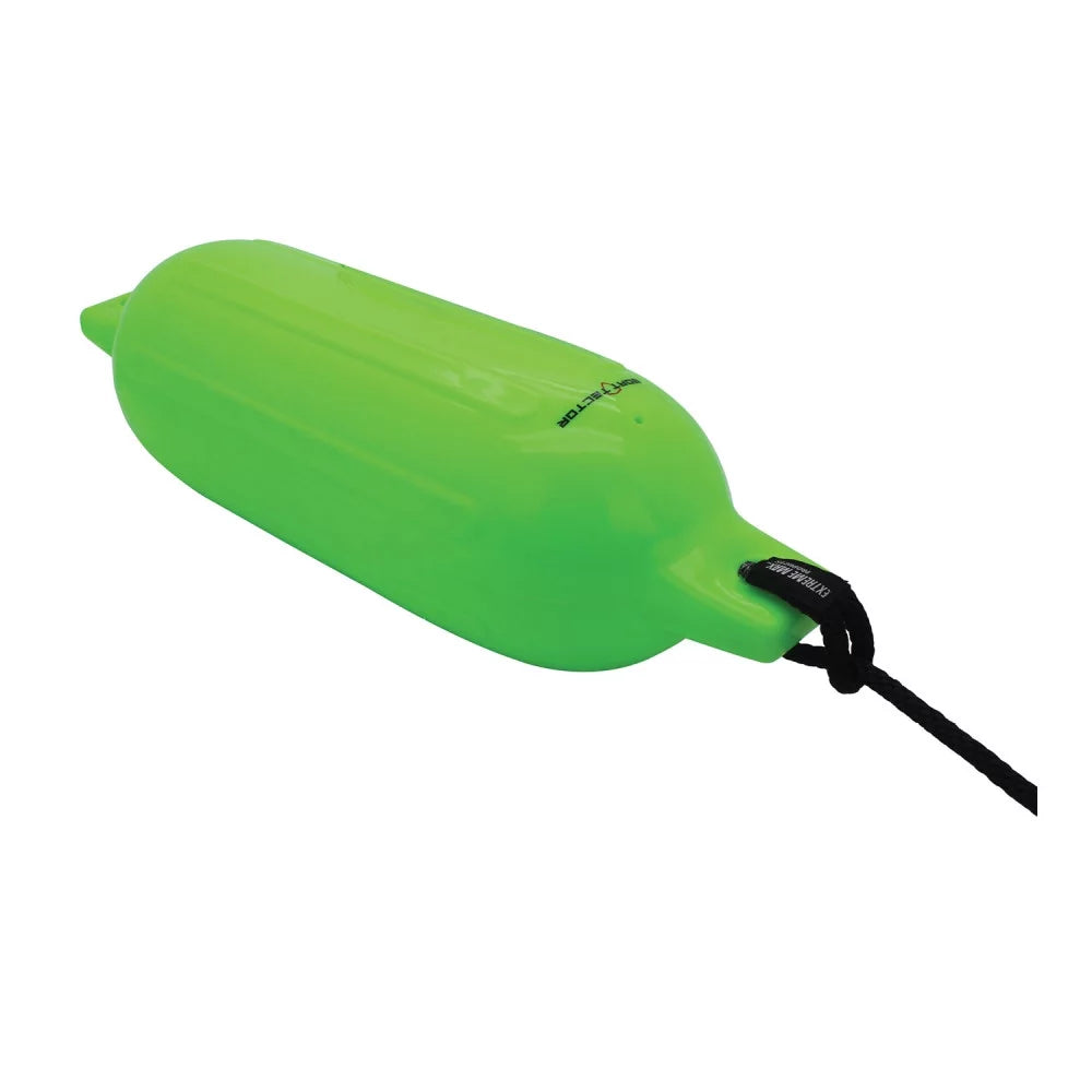 Extreme max 3006.7587 boattector inflatable fender value 2-pack - 4.5" x 16", neon green