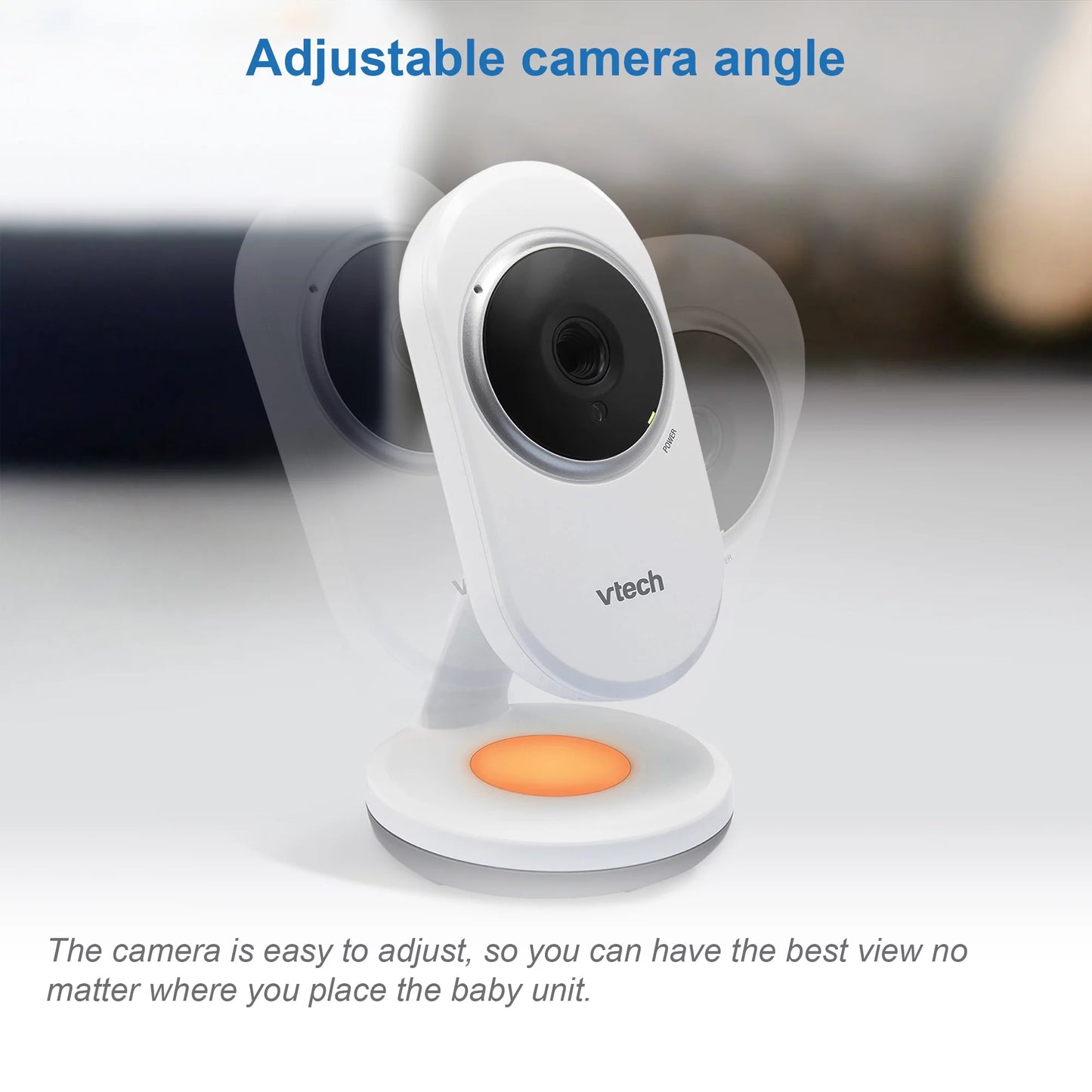 Vtech vm3254-2 fixed camera with 2.8" high resolution parent unit and 2 cameras