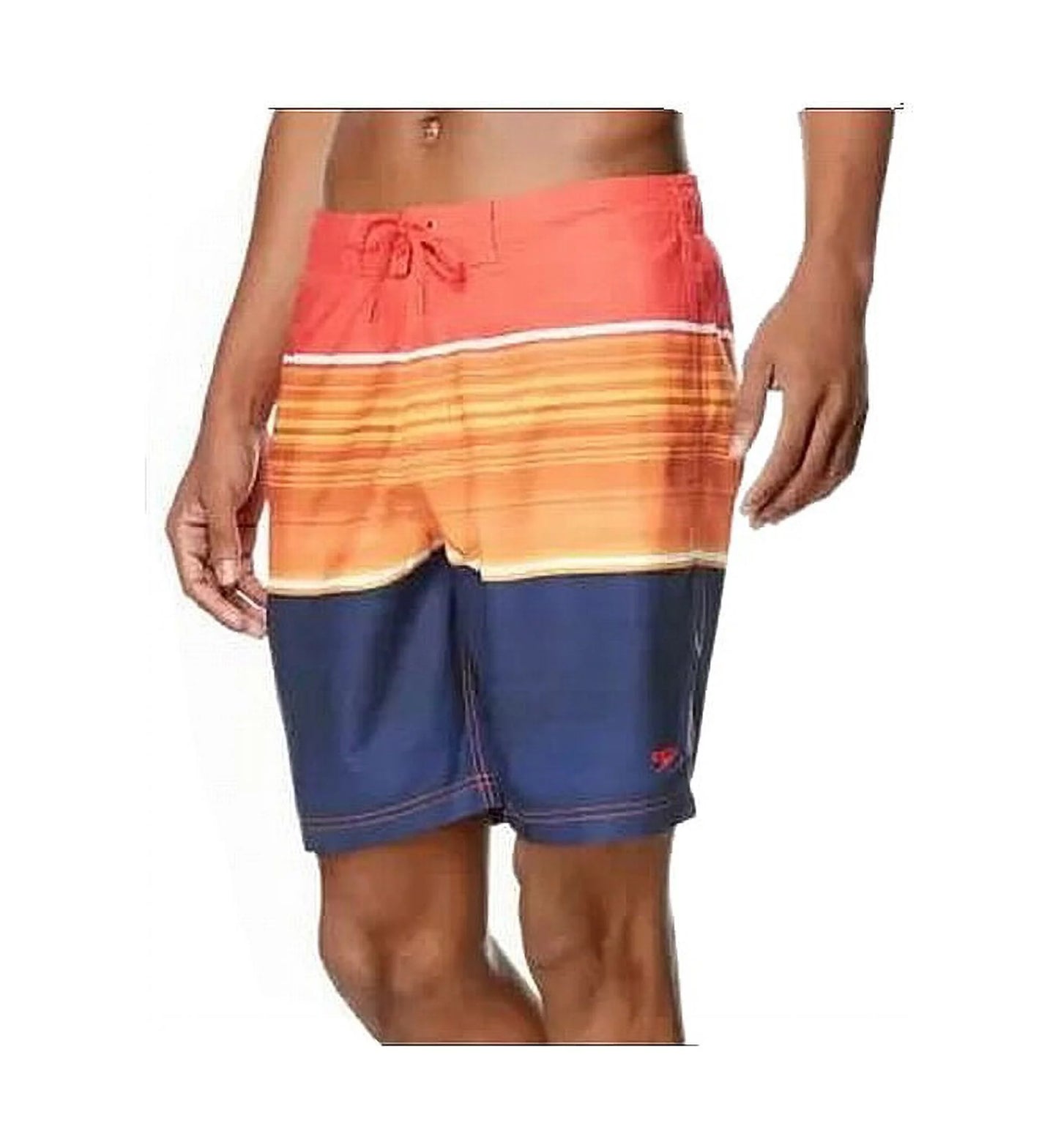 Speedo mens swimwear large board shorts upf50+ stretch   orange l