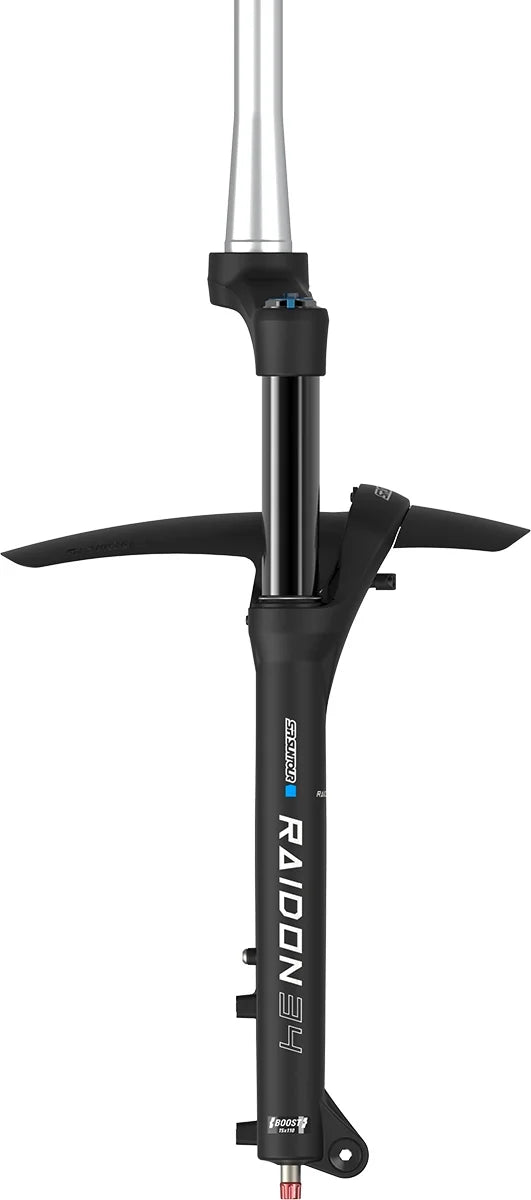 Sr suntour raidon34 bicycle fork (boost: 110x15mm) tapered 27.5" mtb air suspension (manual) 120mm travel