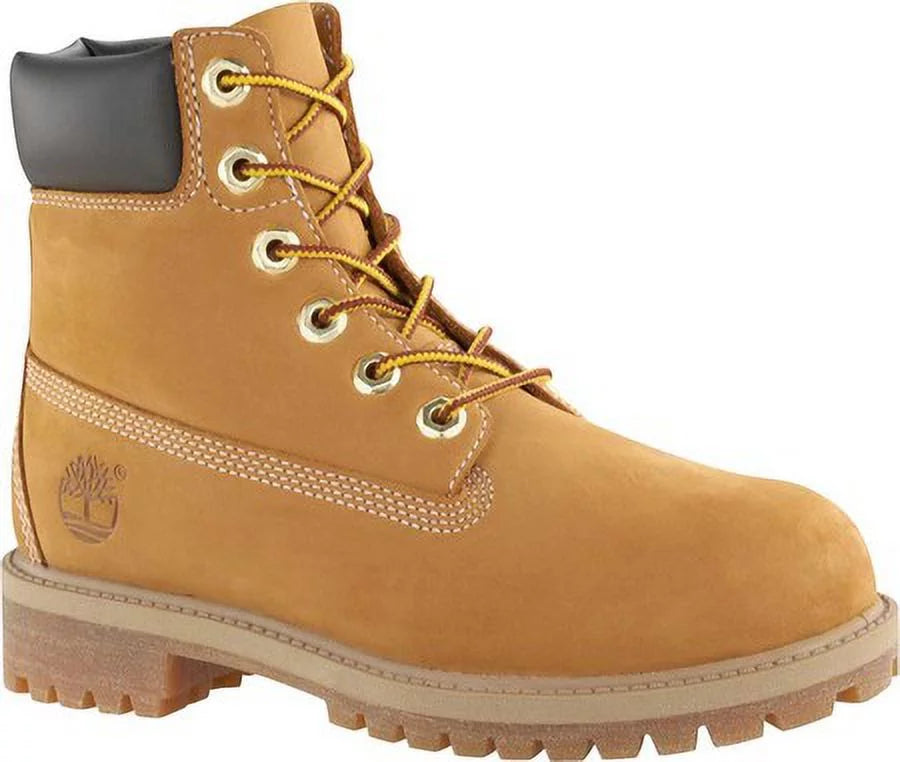 Timberlandtimberland 6-inch premium waterproof junior big kids bootswheat nubuck5w