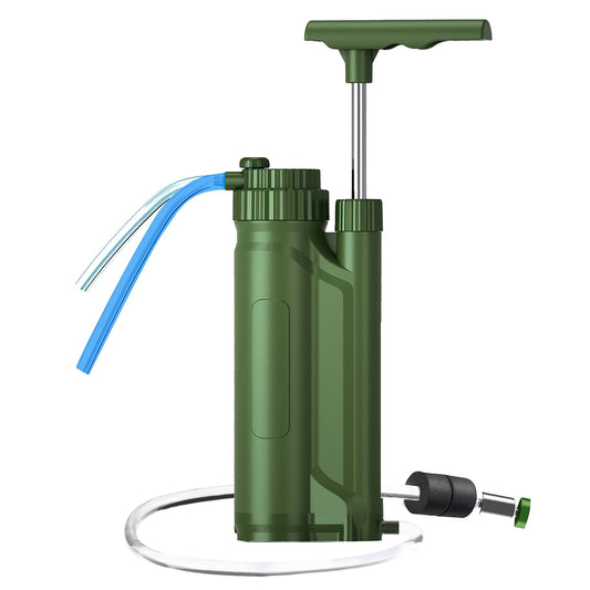 Goolrc portable filter pump purification system survial gear for camping hiking travel preparedness