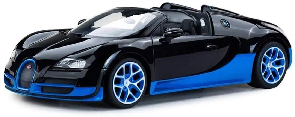 Wonder wheels 1:14 rc remote control bugatti veyron grand sport vitesse car - black/blue