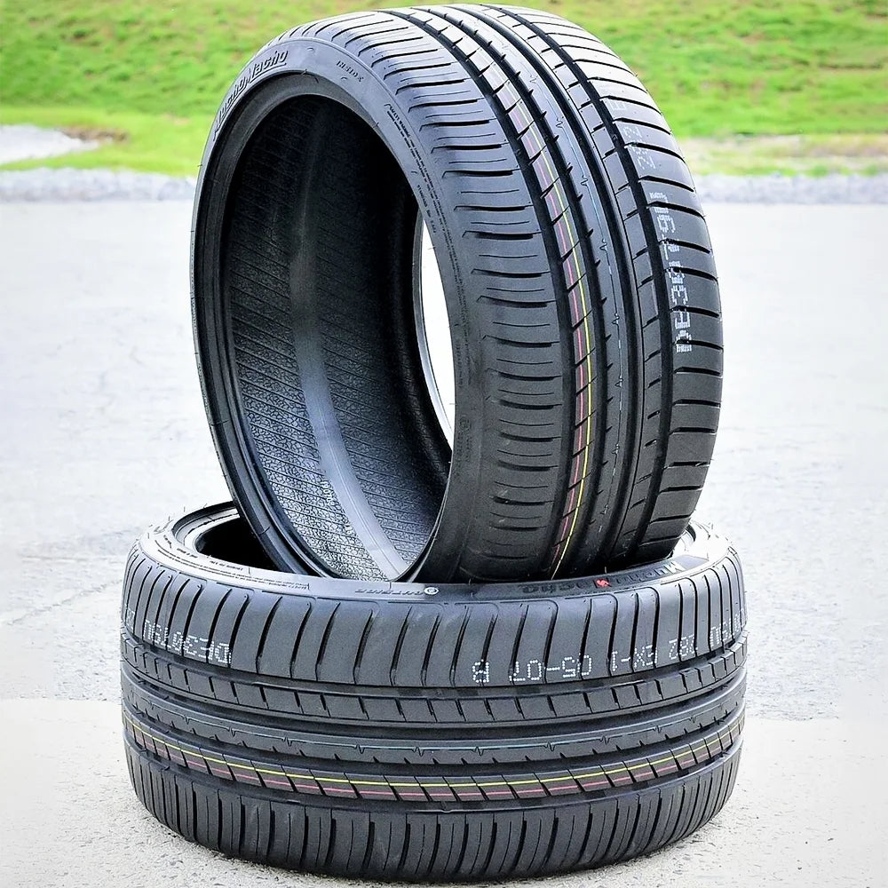 Pair of 2 (two) cosmo muchomacho 235/35zr19 235/35r19 91y xl all season performance tires fits: 2018-23 honda civic sport touring, 2016-18 ford focus rs