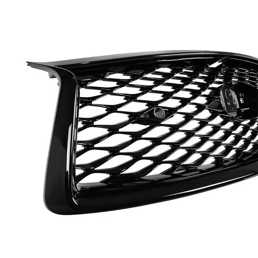 Front bumper grille for infiniti q50 2018-2020 oe style replacement glossy black