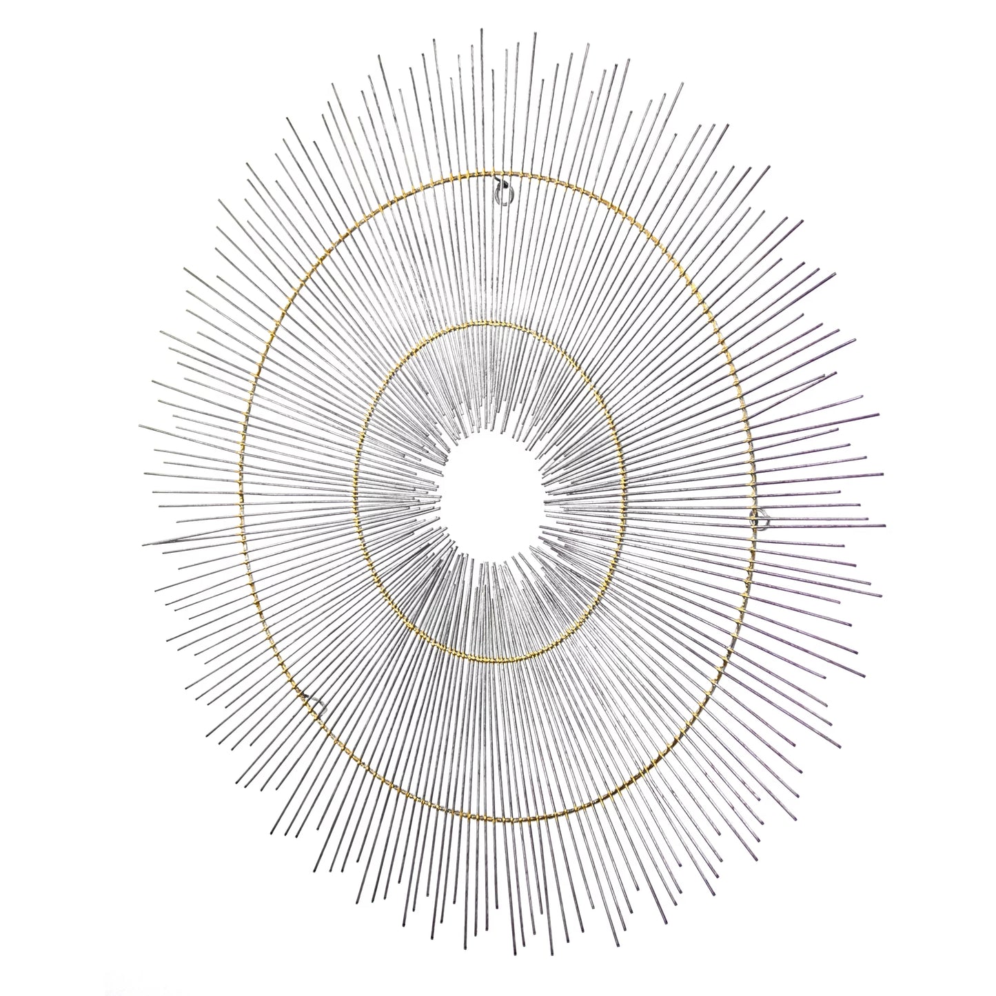 American art decor metal starburst sunburst wall decor sculpture by b.j. keith (36")