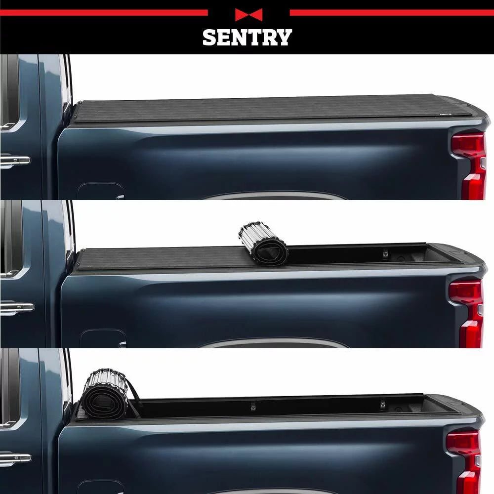 Truxedo sentry hard rolling truck bed tonneau cover | 1594701 | compatible with 2022 ford maverick 4' 6" bed (54.4")