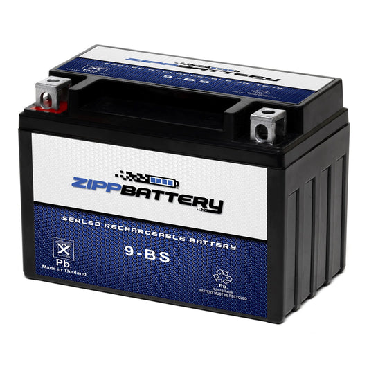 Zipp battery ytx9-bs (9-bs 12 volt,8 ah, 120 cca) scooter battery for honda ch150 elite 150cc 85'-86'