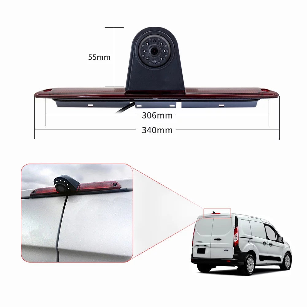 Gecheer 7in brake  backup  for mercedes-benz sprinter/ crafter vans   parking (with monitor)