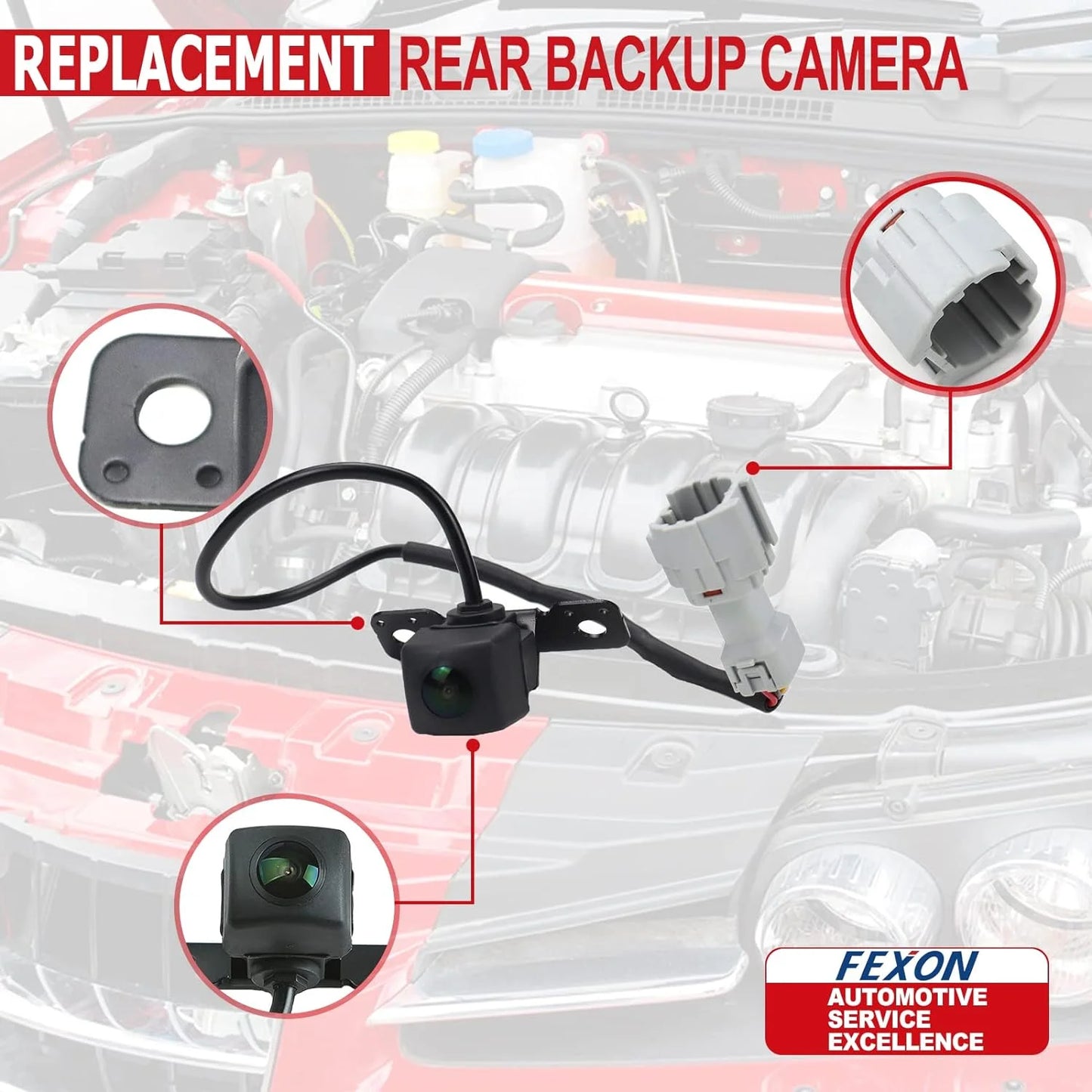 Rear view backup parking ist camera for hyundai santa fe sport 2.0 2.4 2013-2016 replace 95760-2w000 95760-2w000-fff