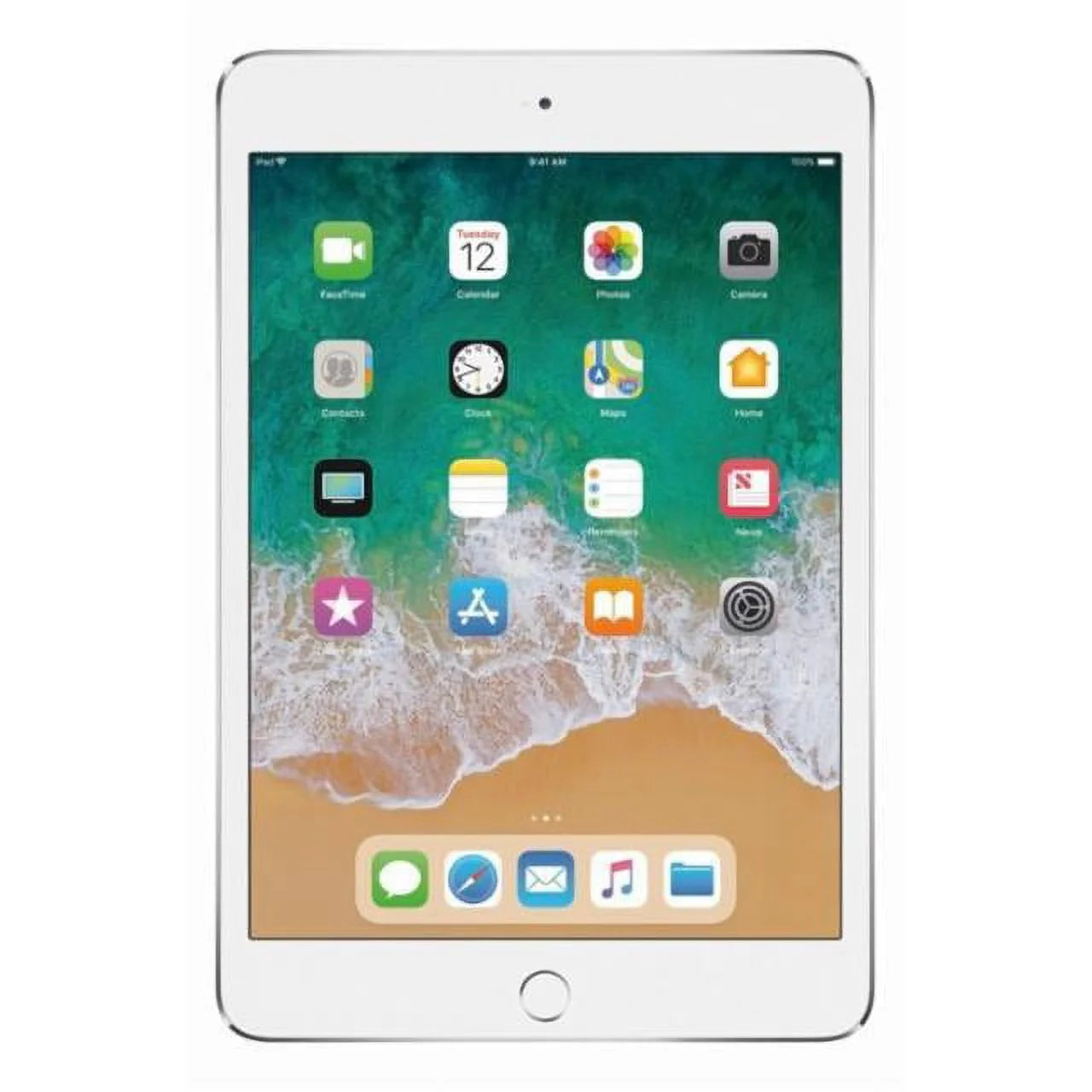 Restored apple ipad mini 4 128gb silver wi-fi mk9p2ll/a (refurbished)