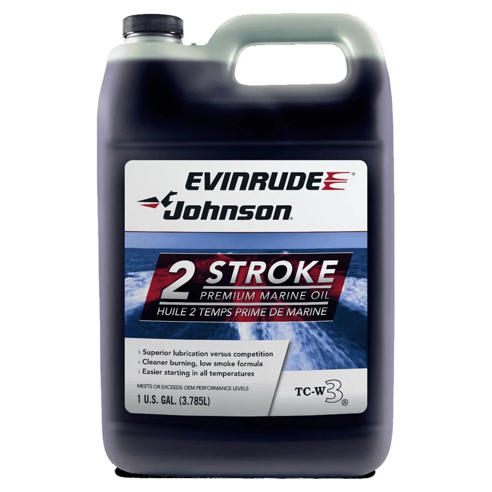 Evinrude johnson outboard premium mineral 2-stroke engine oil, 1 gallon