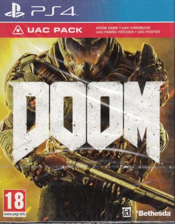 Brand new factory sealed doom ps4 with uac pack