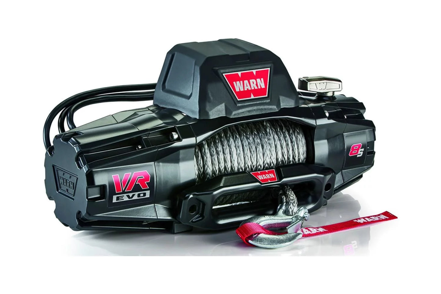 Warn - 103251 - vr evo 8-s standard duty 8,000lb winch with synthetic rope fits select: 1992-2008 ford f150, 1999-2013 chevrolet silverado