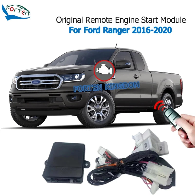 Car remote engine start system module for ford ranger 2016-2020 plug and play