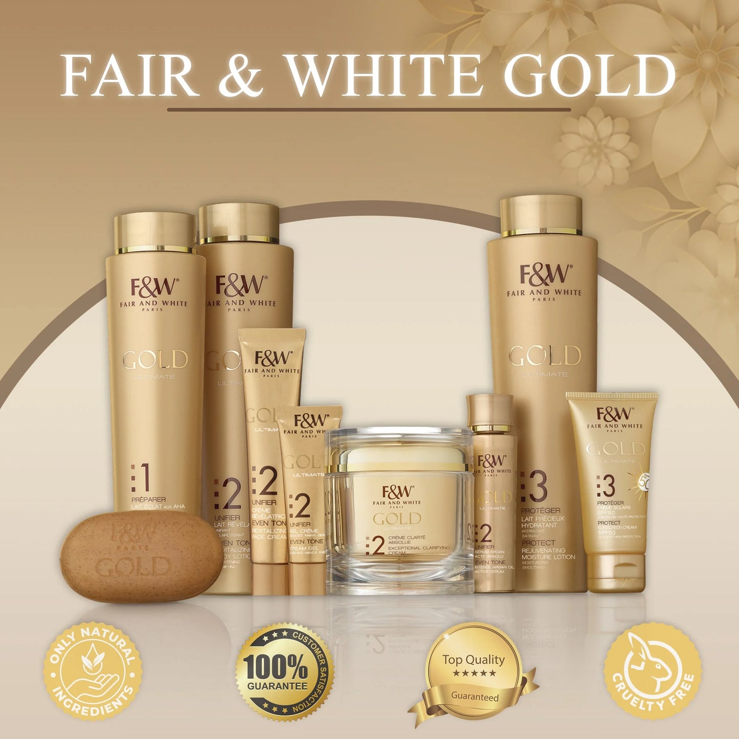 Fair & white gold 2 maxi tone body lotion - 350ml/11.8 fl oz - rejuvenates skin, suitable for all skin types