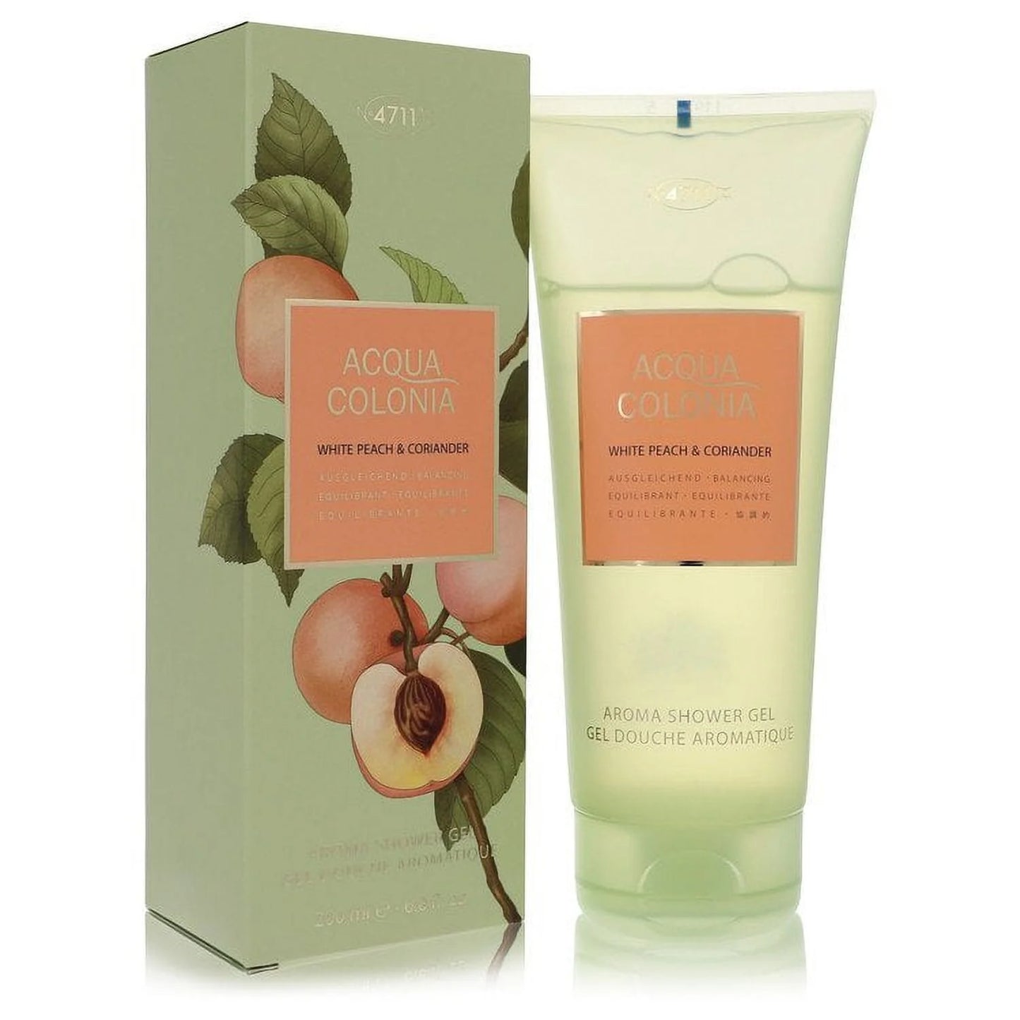 4711 acqua colonia white peach & coriander by 4711 shower gel 6.8 oz for women