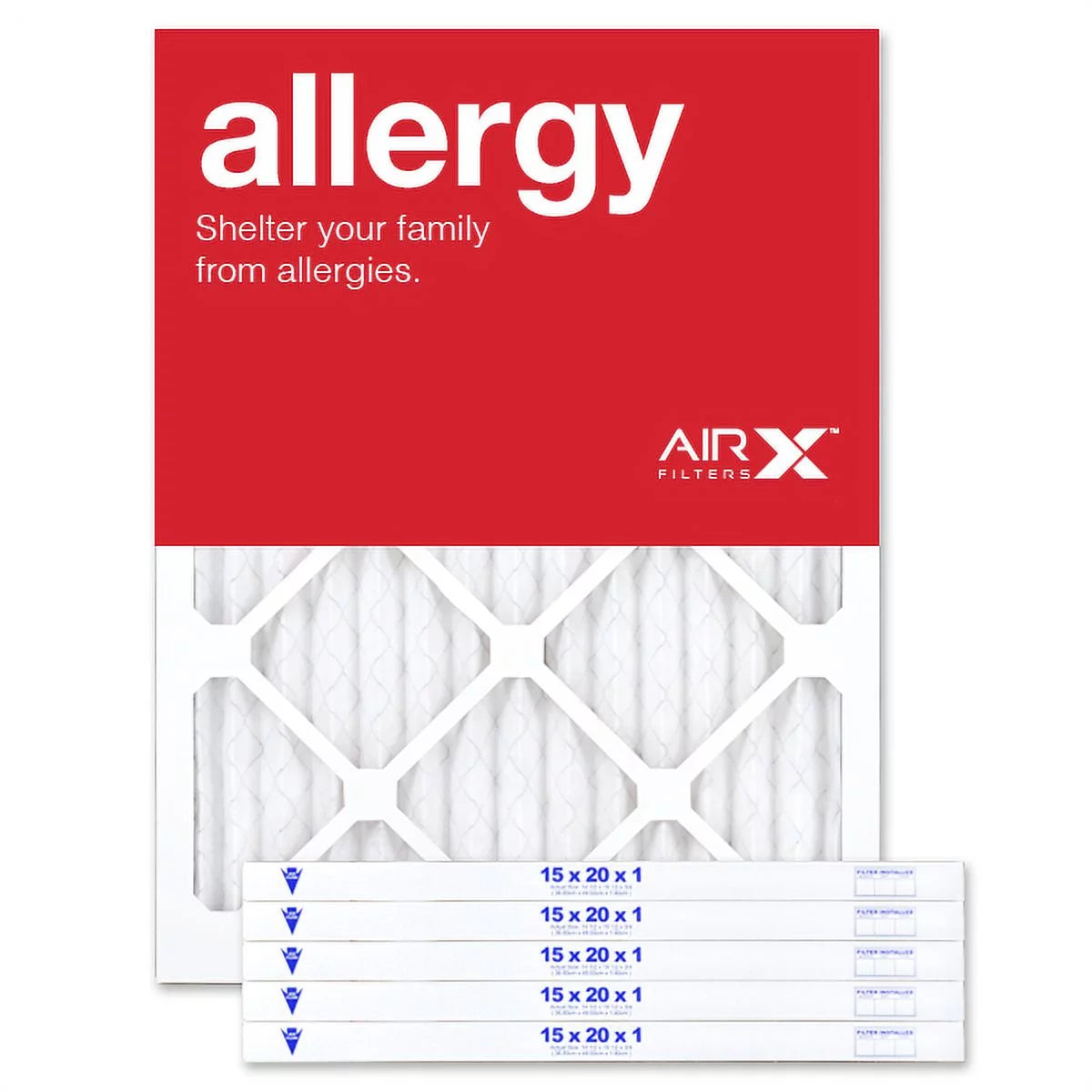 15x20x1 airx allergy air filter - merv 11