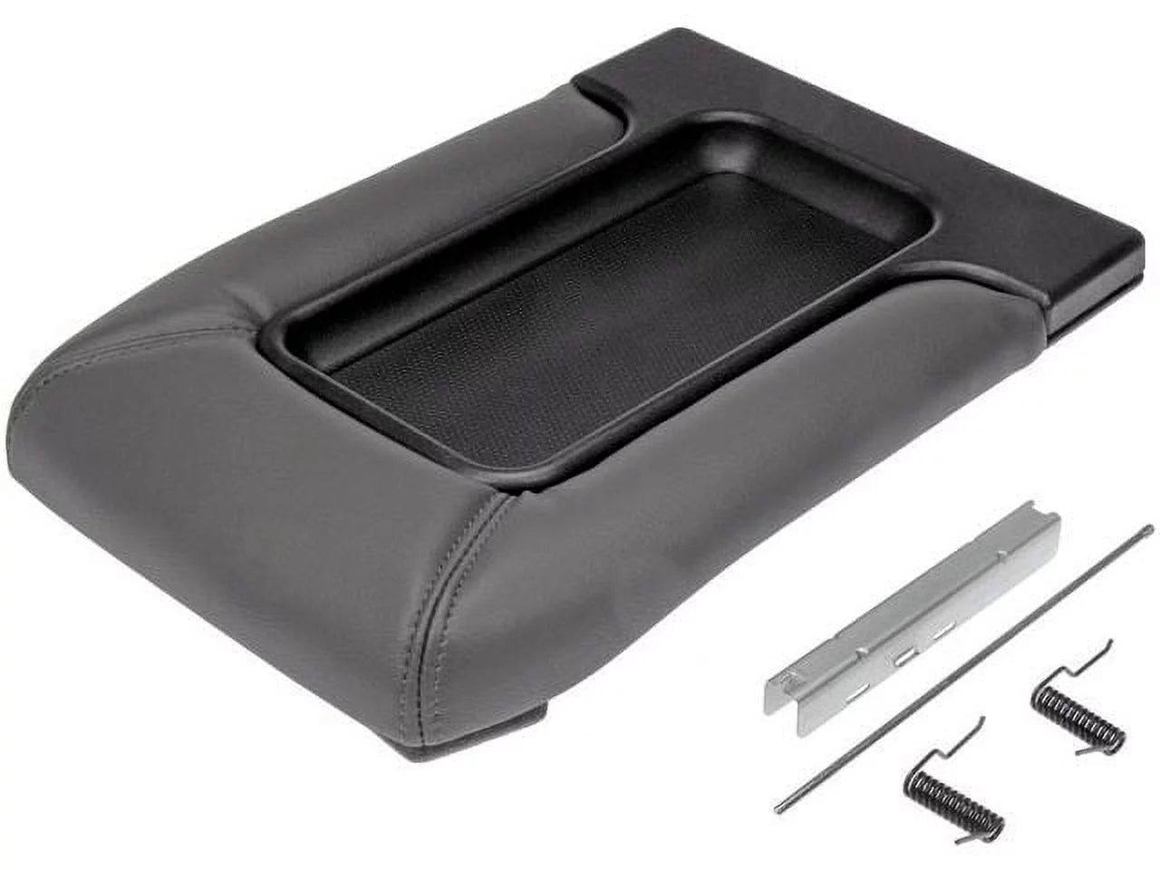 Console lid - dark gray - front row - with split bench seat - compatible with 2001 - 2006 chevy silverado 1500 2002 2003 2004 2005