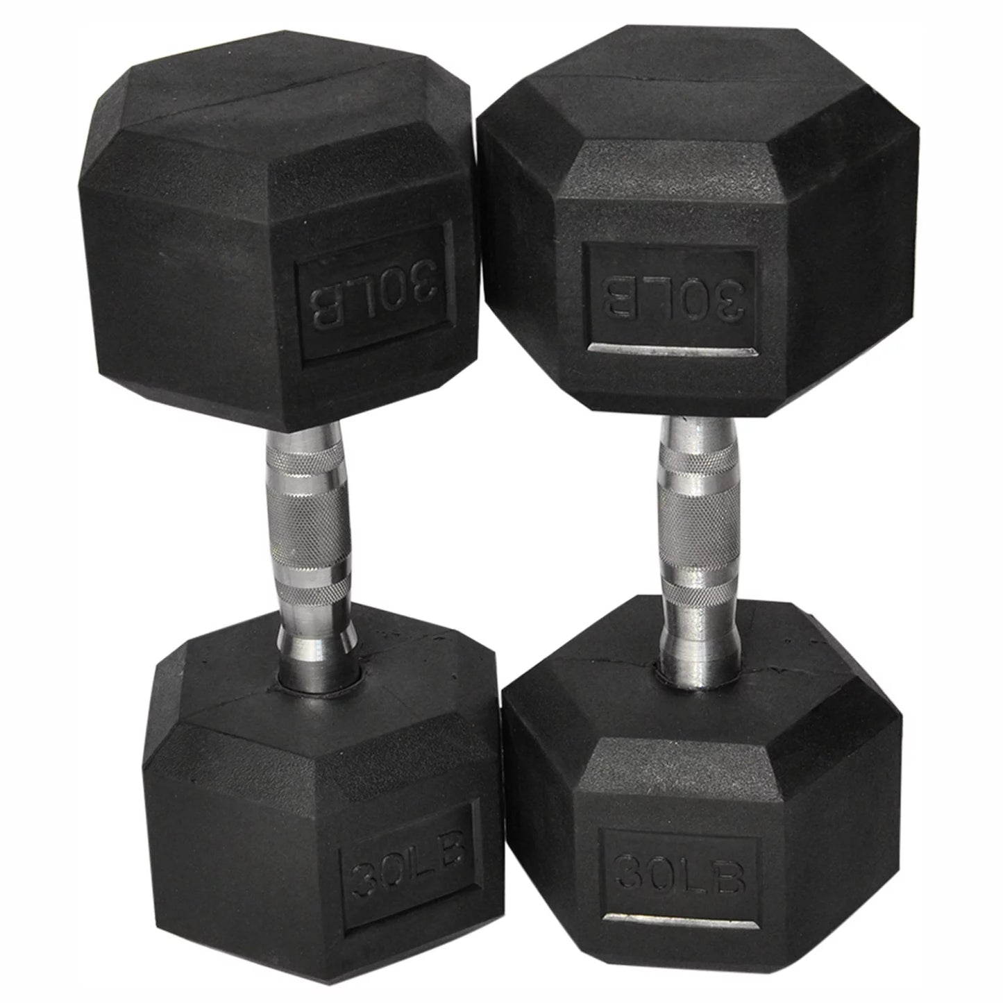 Atixel barbell set of 1 hex rubber dumbbell with metal handles pair of 1 heavy dumbbell