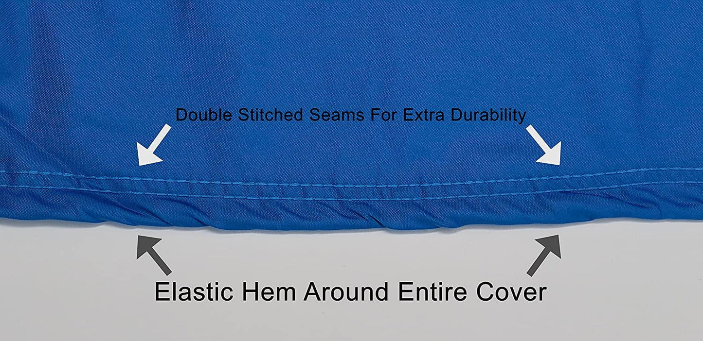 Custom contour fit weatherproof jet ski cover for kawasaki 1100 stx di 1997-1999 - blue/black color - all weather - trailerable - protect from rain & sun! includes trailer straps & storage bag