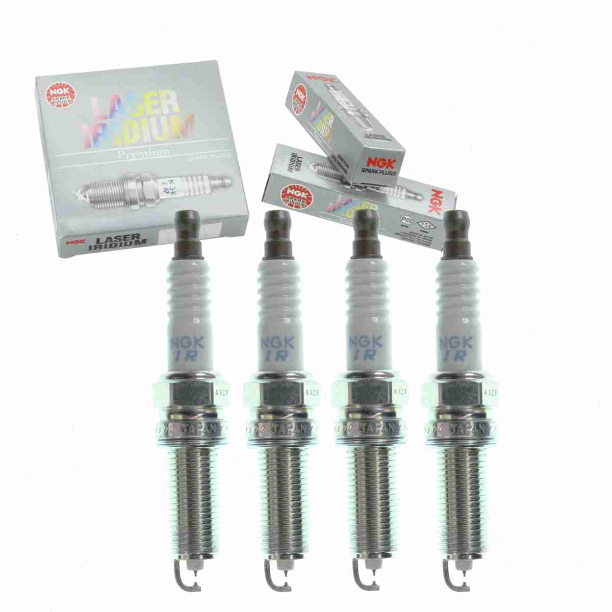 4 pc ngk 93135 laser iridium spark plugs for 9033 rec8wypb4 ignition wire secondary fits select: 2012-2016 hyundai genesis, 2012-2016 hyundai equus