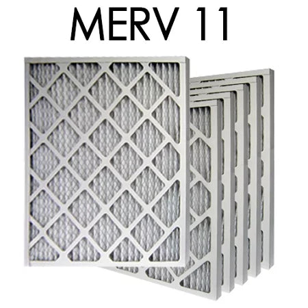 16x16x2 merv 11 pleated air filter 6pk | 15.5x15.5x1.75 - actual size