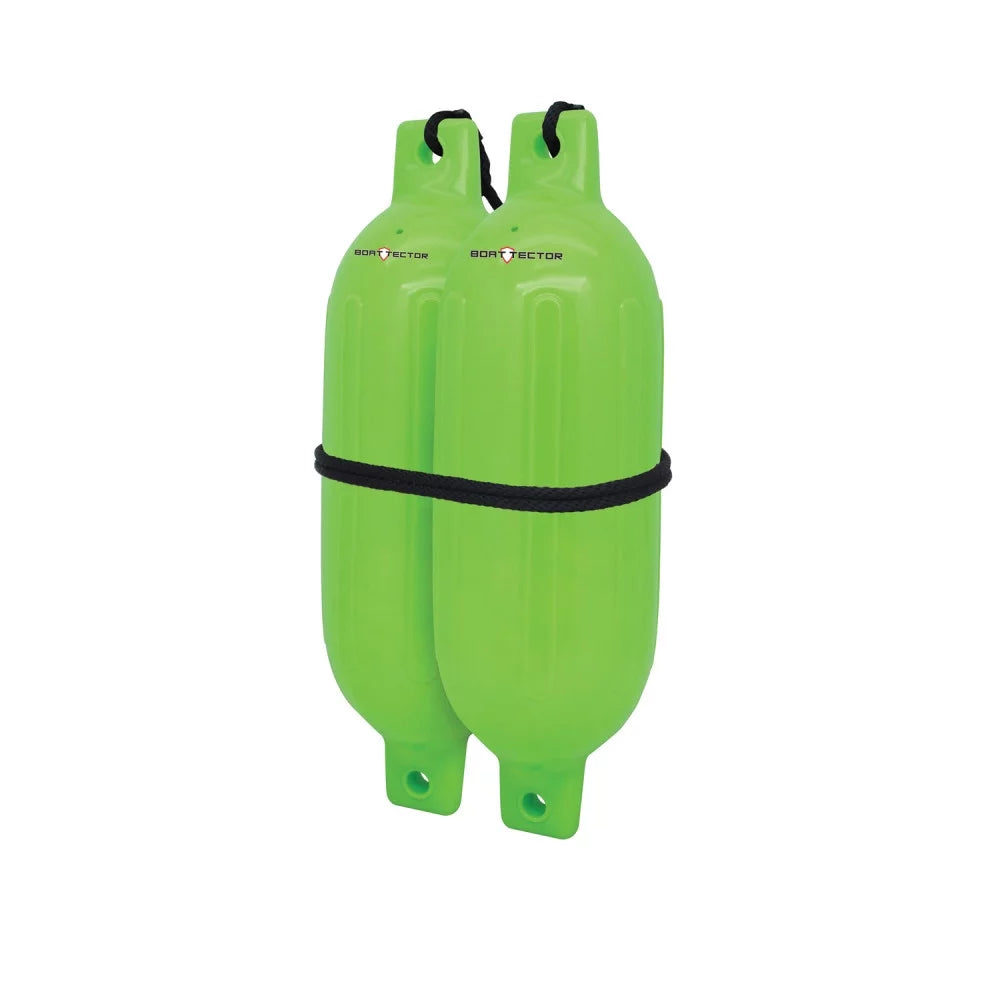 Extreme max 3006.7587 boattector inflatable fender value 2-pack - 4.5" x 16", neon green