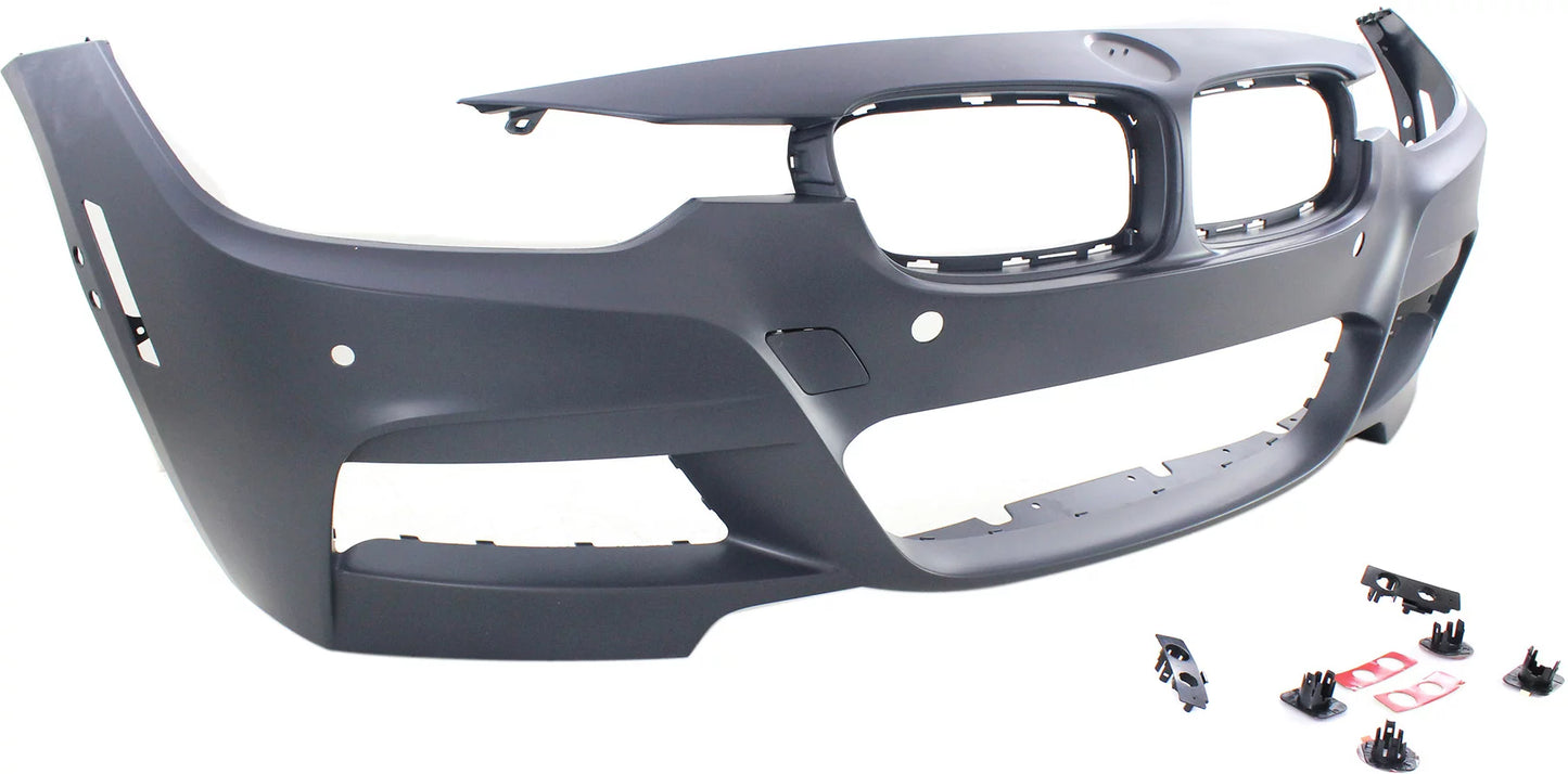 Front bumper cover compatible for bmw 3-series 2013-2018 primed with m sport line with pdc/ipas/camera sedan/wagon