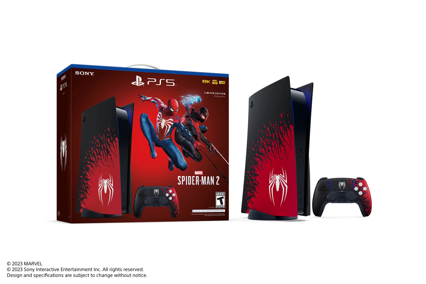 Newest sony playstation_ps5 spider-man 2 limited edition console (disc version)