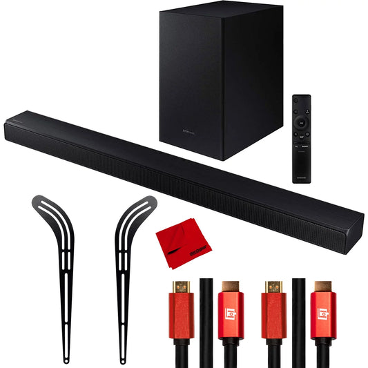 Samsung hw-t550 soundbar with dolby audio, surround sound with mounting bracket bundle