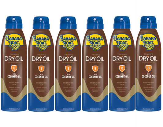 Banana boat ultramist deep tanning dry oil - spf 8 (pack of 6)