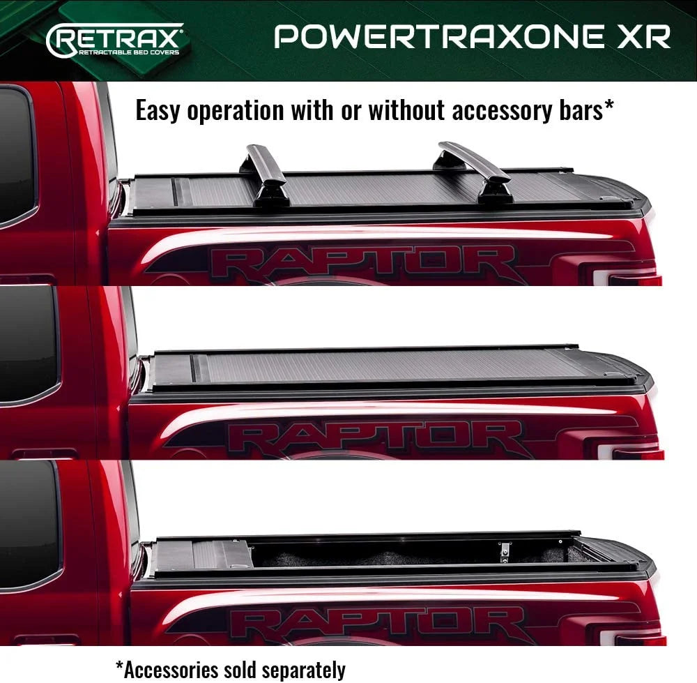 Retrax by realtruck powertraxone xr retractable truck bed tonneau cover | t-70862 | compatible with select 2022-2023 toyota tundra w/o deck rail system 6' 7" bed (78.7")