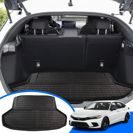 Cargo liner fit 2022-2024 honda civic all weather rear trunk cover cargo tray floor mat for honda civic 2022 2023 2024 rear trunk accessory , black