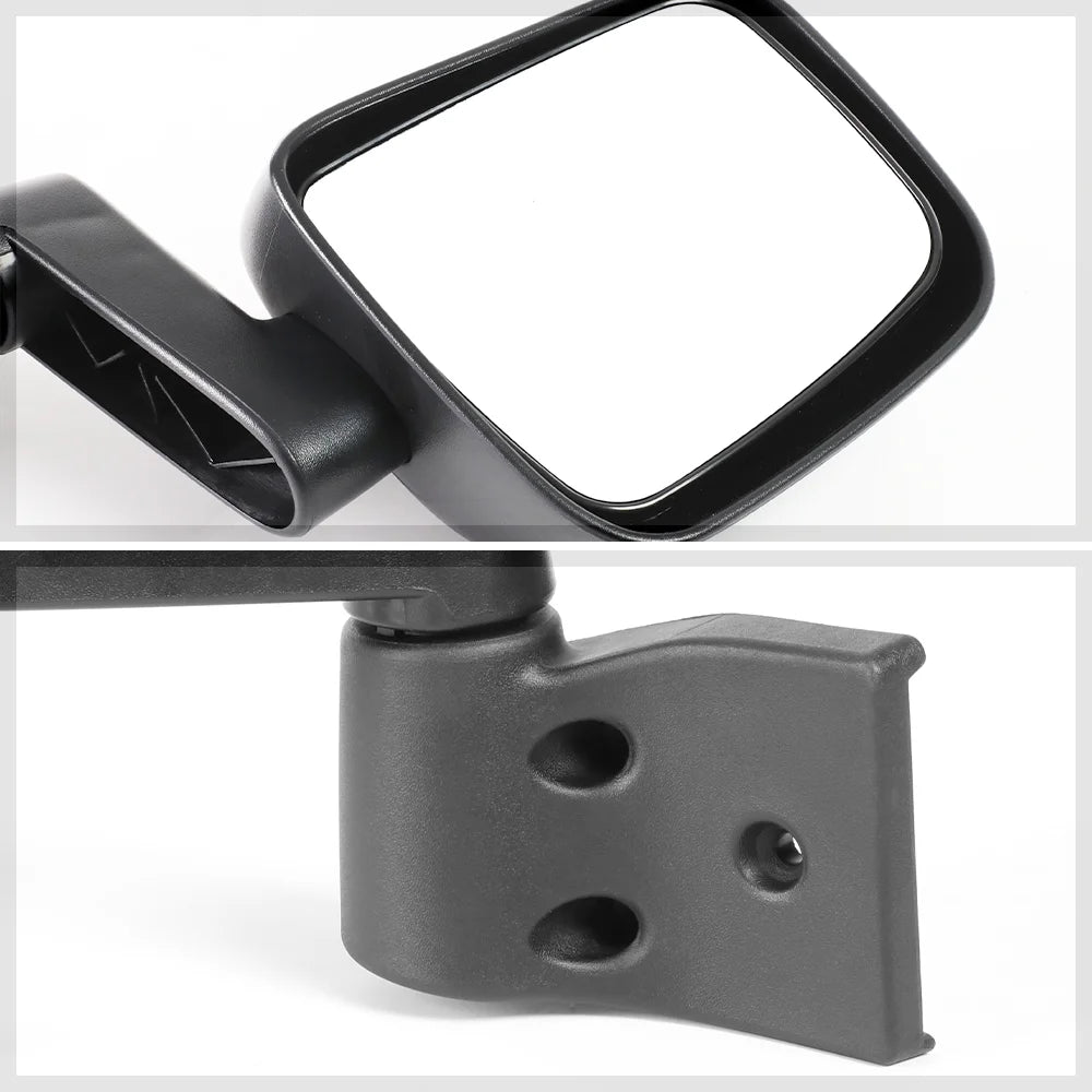 [right]passenger side manual foldable replacement mirror for 03-06 jeep wrangler 04 05 fits select: 2003-2006 jeep wrangler / tj