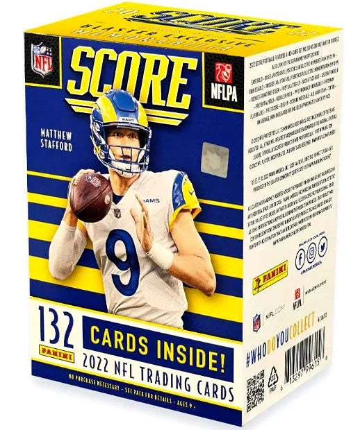 Nfl panini 2022 score football trading card blaster box (11 packs)