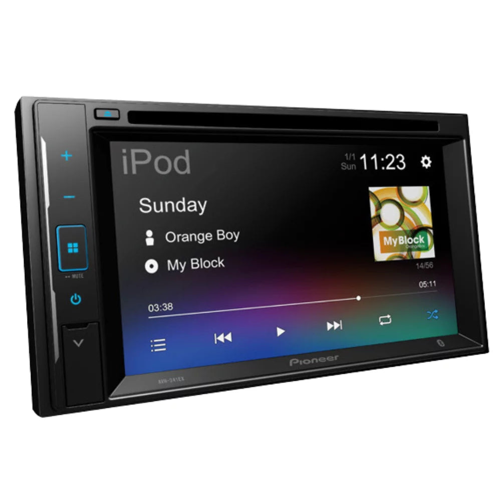 New pioneer avh-241ex 6.2" dvd receiver with amazon alexa and backup bullet camera