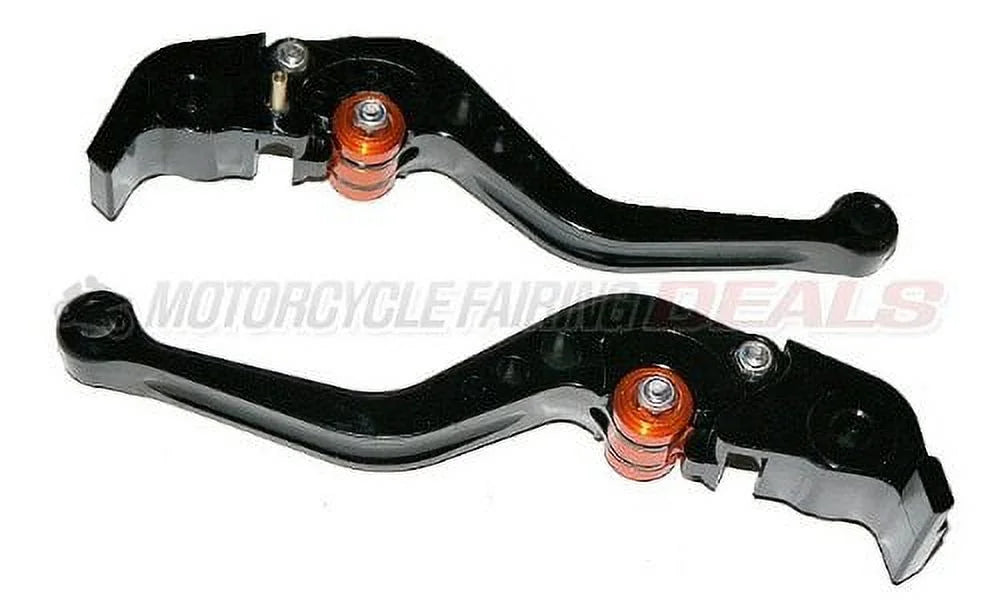 Ducati s4rs (2006 - 2008) and multistrada 1200 (2010 - 2012) adjustable shorty brake clutch lever black color