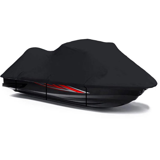 Black pwc 600d jet ski cover compatible for polaris genesis fi 2001