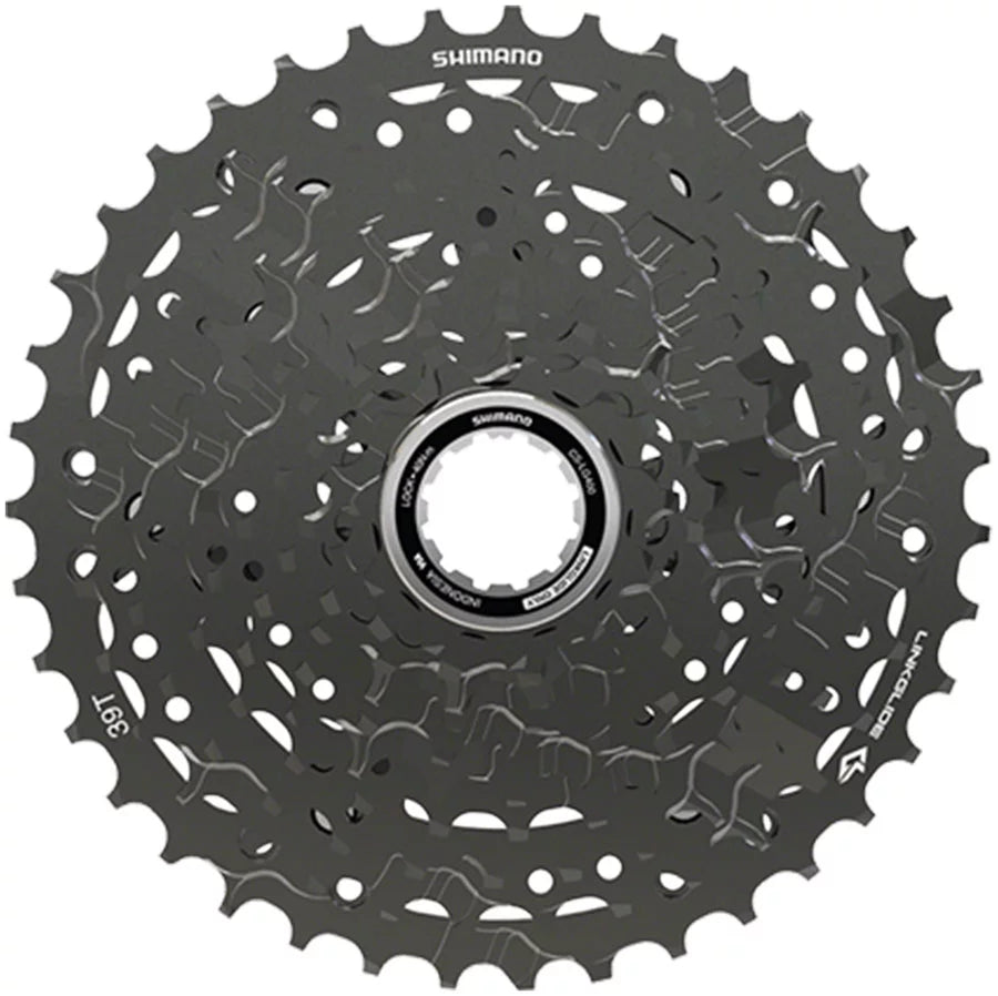 Shimano cues  cs-lg400-10 cassette - 10-speed, 11-39t, linkglide, black