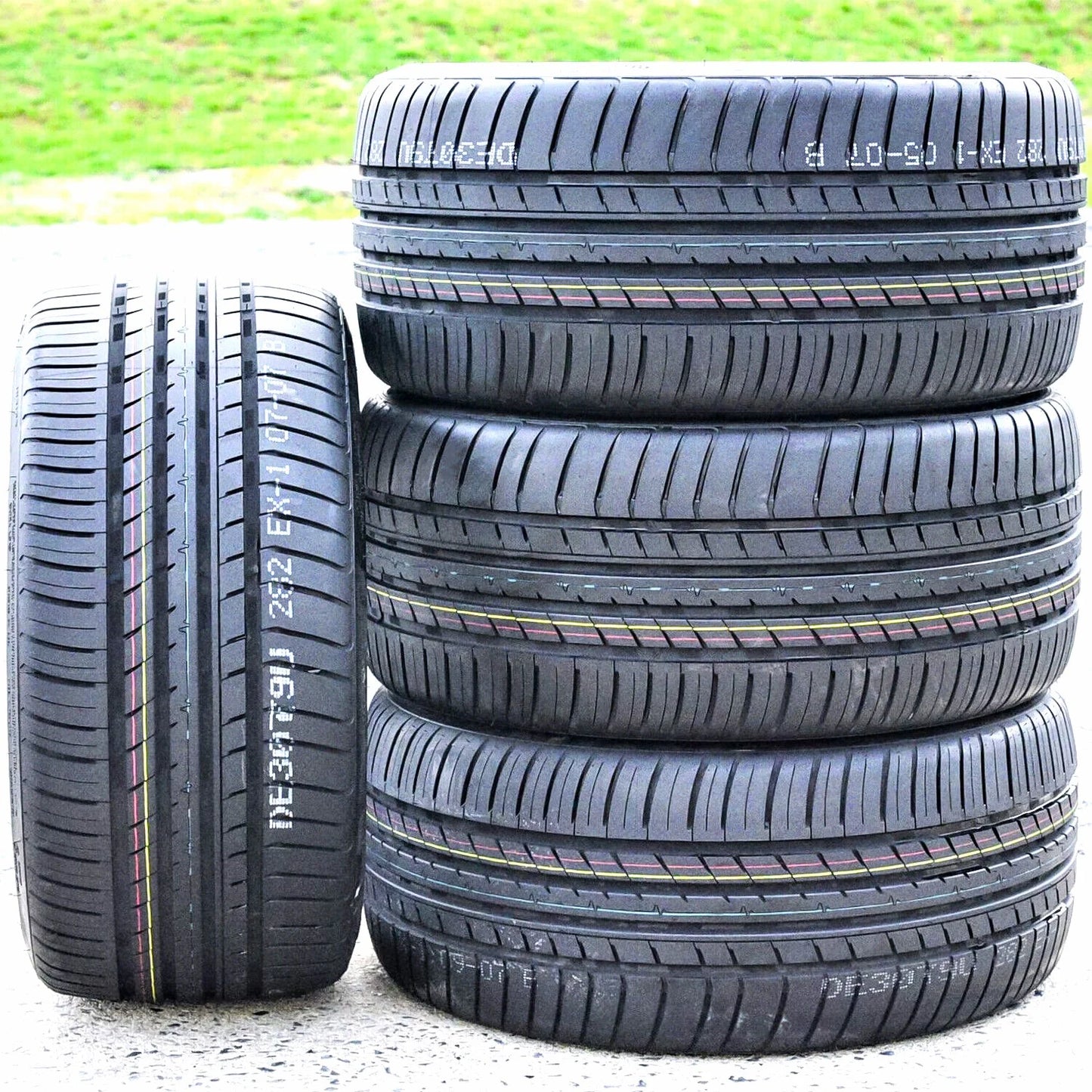 Pair of 2 (two) cosmo muchomacho 235/35zr19 235/35r19 91y xl all season performance tires fits: 2018-23 honda civic sport touring, 2016-18 ford focus rs