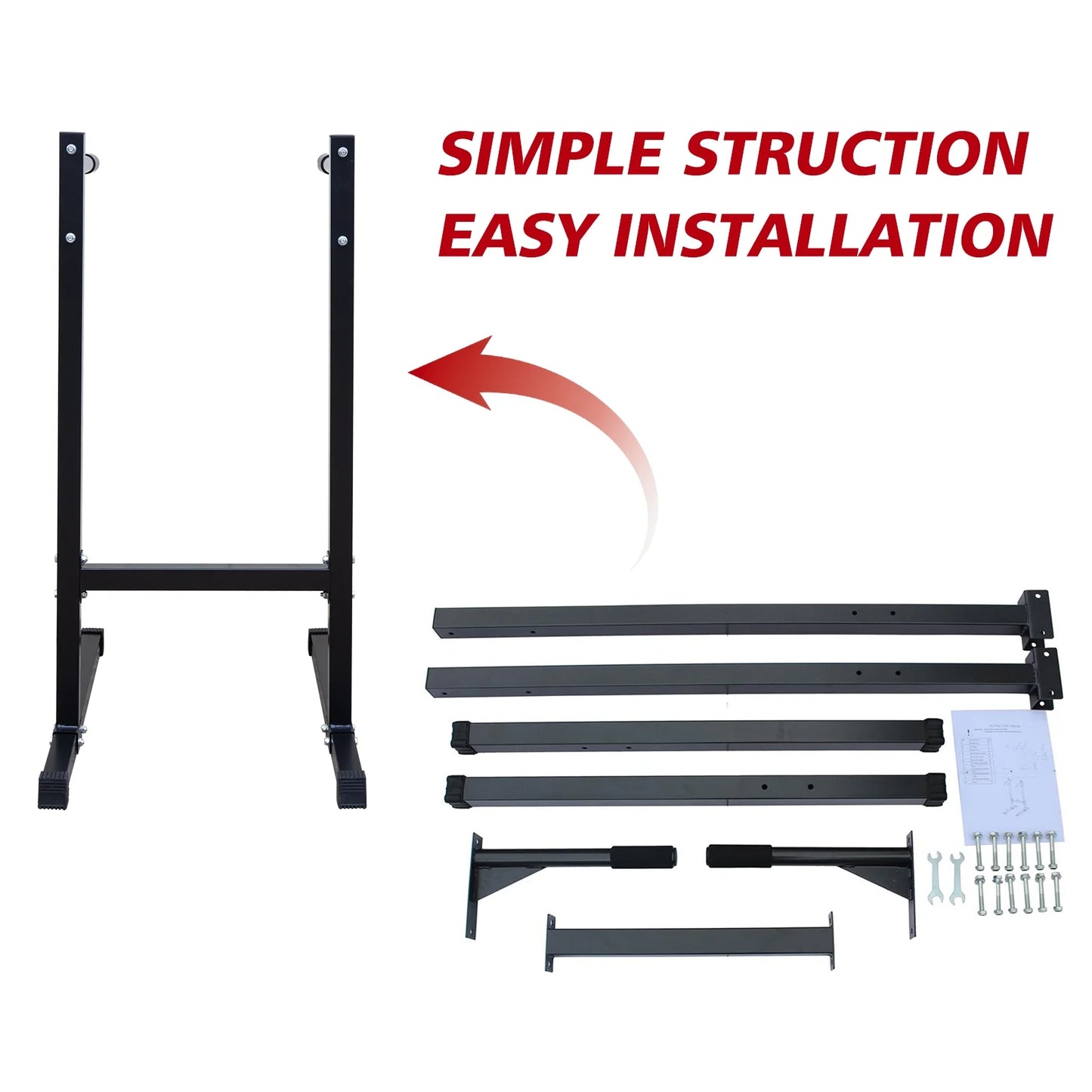 Portable exercise frame, home exercise pull-up, high strength and high load bearing, up to 500 weight, comfortable grip