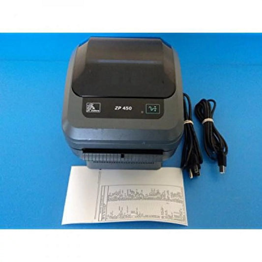 Zebra zp 450 usb thermal label printer with cables zp450-0501-0006a