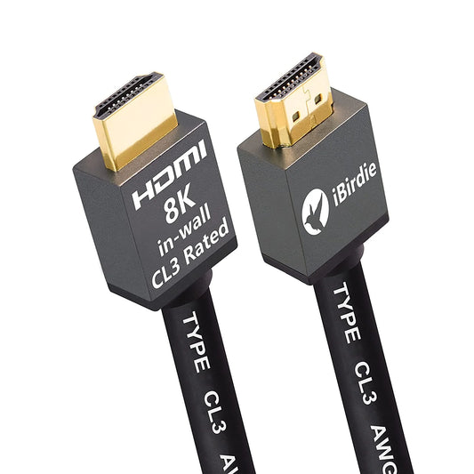 8k hdmi 2.1 cable 15 feet cl3 in wall rated 8k60hz 4k120hz earc arc hdcp 2.3 2.2 ultra high speed compatible