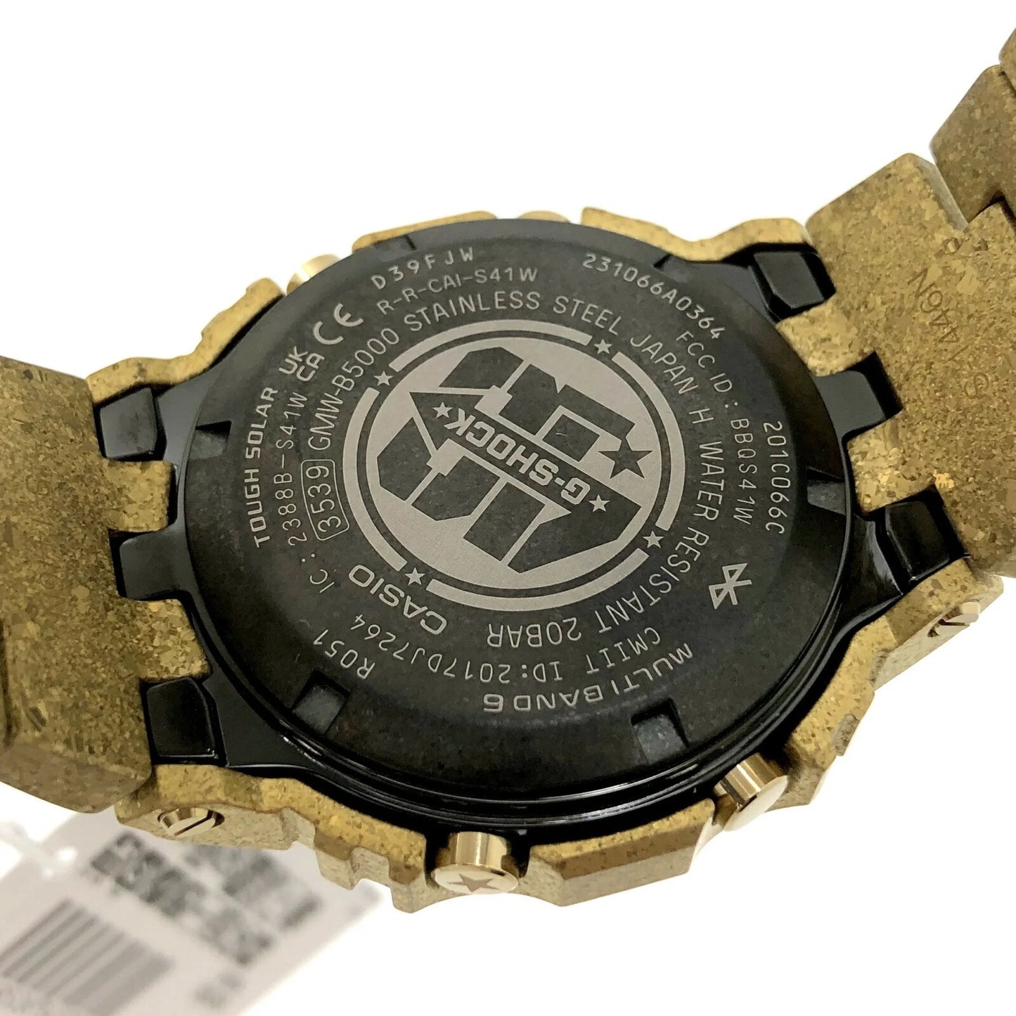 Pre-owned casio casio g-shock watch gmw-b5000pg-9jr 40th anniversary recrystallized gold digital radio solar men's itwaurvqqswo (good)