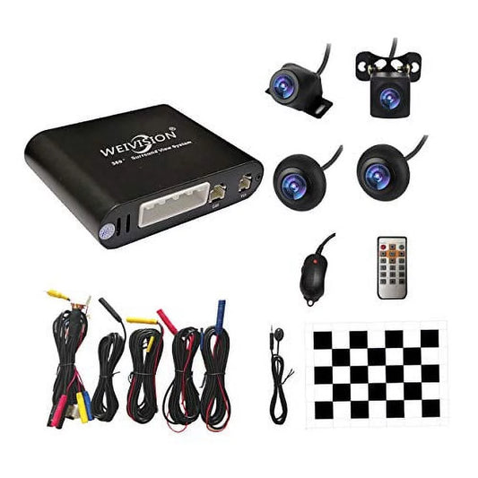 Weivision universal 360 degree bird view system car dvr record panoramic view all round rear view camera system for all car