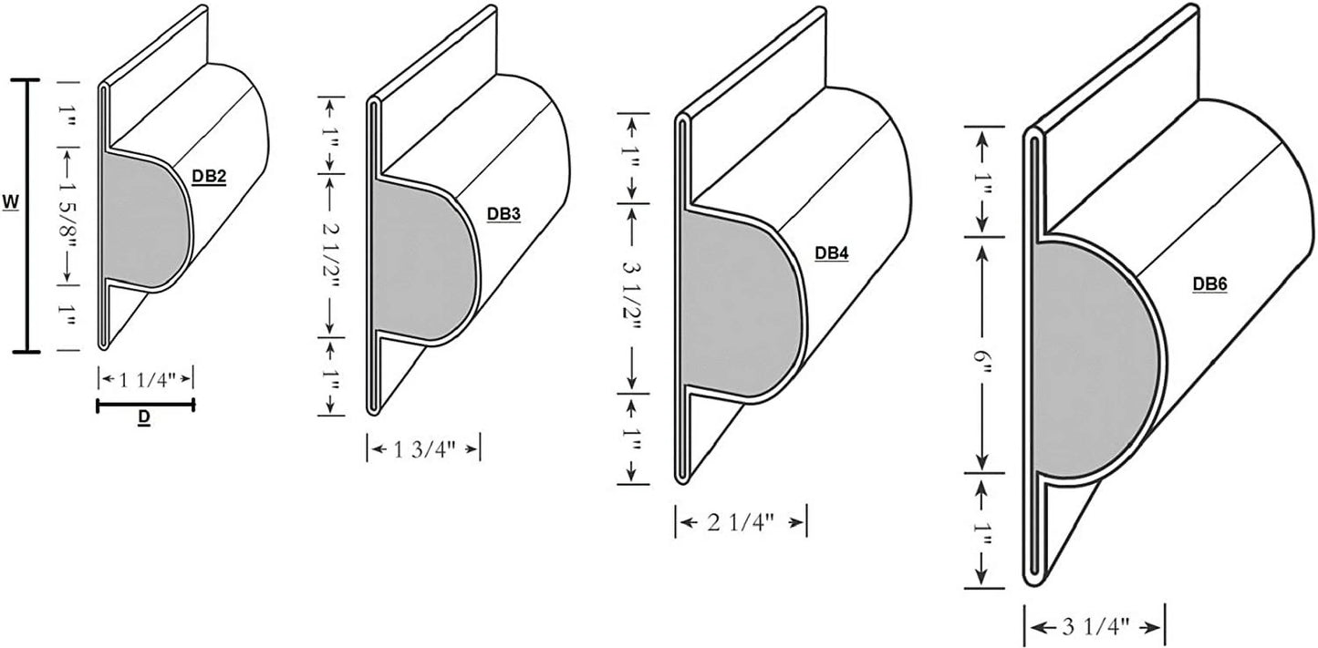 Taylor perimeter single lock and post bumper extra large 8" x 3-1/4"