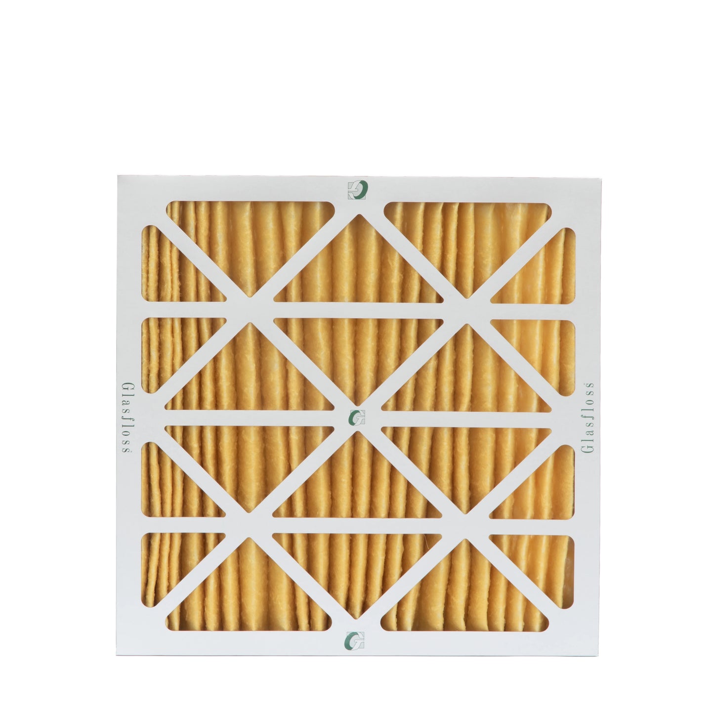 3 pack of 18x18x2 merv 11 pleated 2" inch air filters by glasfloss. actual size: 17-1/2 x 17-1/2 x 1-3/4