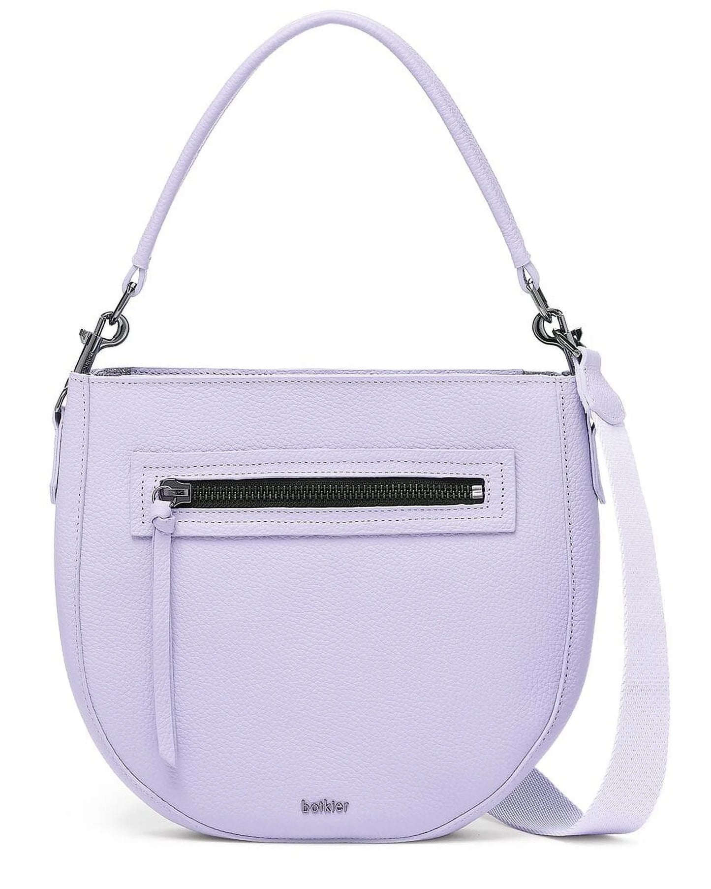 Botkier beatrice leather saddle bag, purple